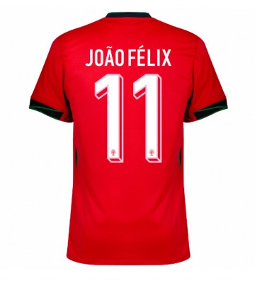 Portugal Joao Felix #11 Replika Hjemmebanetrøje EM 2024 Kortærmet